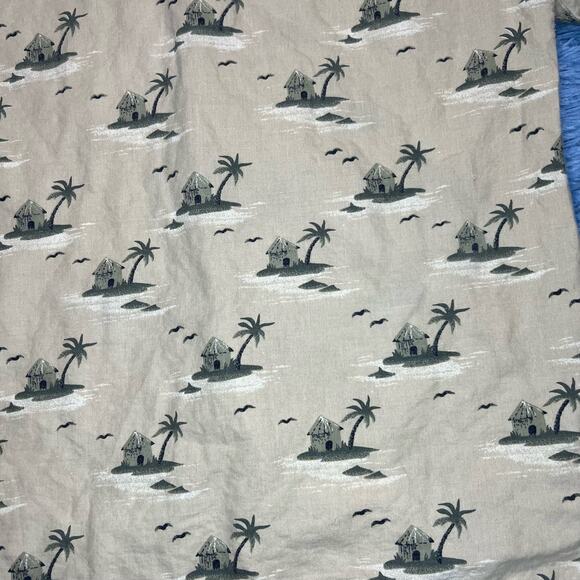 Bugle Boy Button Up Collard Shirt Size Medium Mens Retro Hawaiian Summer Y2K - Picture 6 of 9